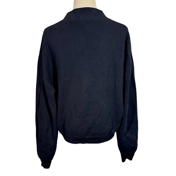 WHITE + WARREN Superfine Organic Cotton Track Jacket Zip Sweater Jacket - Picture 6 of 12